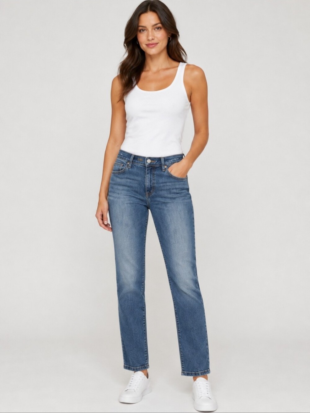 Lee 1889 Straight Leg Jeans Women’s Size 6 Medium Wash Classic Denim